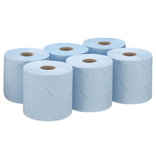 WYPALL® 7255 Food and Hygiene Centerfold Blue Roll (001721)